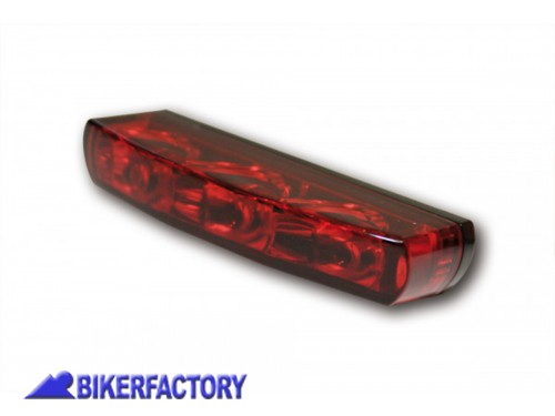 Faro posteriore a LED modello CRYSTAL - vetro rosso - Prodotto generico non specifico per questo modello di moto