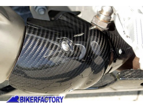 BikerFactory Calotta protezione tubo di scarico in carbonio x BMW K1200S fino al 2008 ultimo in stock BKF 07 3083 1010066