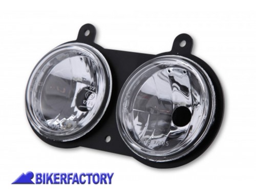 BikerFactory Interno Faro cornice con doppio inserto da %C3%B8 90 mm e lampade incluse Prodotto generico non specifico per questo modello di moto PW 00 223 362 1032481