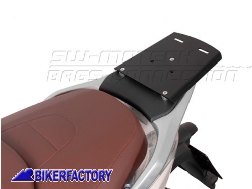 BikerFactory Portapacchi Porta Bauletto SW Motech per Scooter PIAGGIO BEVERLY 125 300 GPT 16 8017 30000 B 1010189