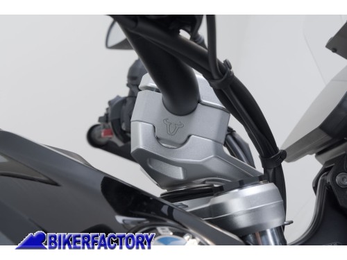 BikerFactory Prolunghe riser alza manubrio SW Motech H 30 mm Argento BMW R 1300 GS LEH 07 039 13000 S 1049745