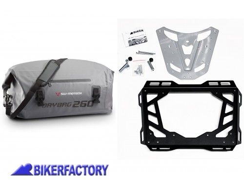 BikerFactory Kit Borsa SW Motech DRYBAG 260 portapacchi e estensione per BMW R1200R BKF 07 8617 30200 1046631
