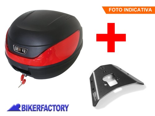 BikerFactory Kit completo bauletto 32 lt e portapacchi specifico per BMW K 1200 1300 S GPT 07 361 15000 B PW M 1049124