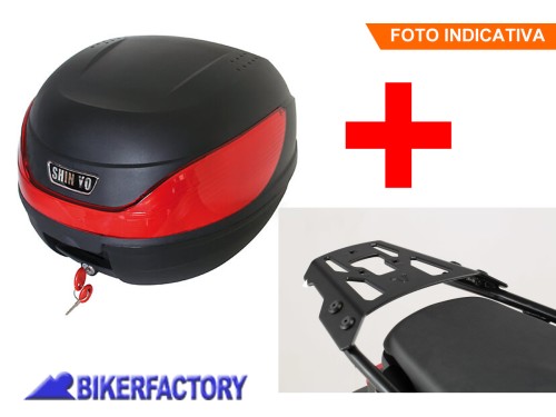 BikerFactory kit completo bauletto 32 lt e portapacchi specifico per HONDA VFR 800 X Crossrunner GPT 01 548 15000 B PW M 1049061