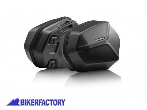 BikerFactory Kit borse laterali SW Motech per moto mod AERO Completo per HONDA CB 650 F e CBR 650 F KFT 01 529 60100 1042891