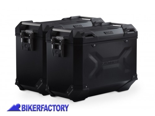 BikerFactory Kit borse laterali in alluminio SW Motech TRAX ADVENTURE 45 45 colore nero con telai PRO per Moto Morini X Cape KFT 23 017 70100 B 1047572