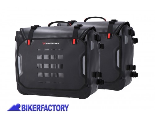 BikerFactory Kit completo borse impermeabili SW Motech SysBag WP L L con telai PRO per Triumph Tiger 800 BC SYS 11 748 21000 B 1047013