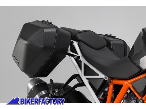 BikerFactory Kit completo borse laterali SW Motech URBAN ABS sx dx telai laterali SLC sx dx per KTM 1290 Super Duke R BC HTA 04 915 30000 B 1044332
