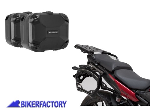 BikerFactory Kit completo valigie laterali rigide DUSC SW Motech 33 l 33 l per YAMAHA MT 09 Tracer 14 18 KFT 06 525 65000 B 1050778