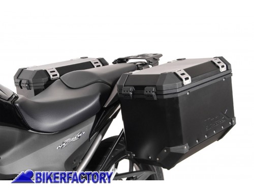 BikerFactory Kit piastre laterali SW Motech TELAI portavaligie ad aggancio sgancio rapido mod EVO Side Carrier piastre base per Honda NC 700 S SD X XD 11 14 e NC 750 X XD S SD 14 15 KFT 01 129 20000 B 1019658