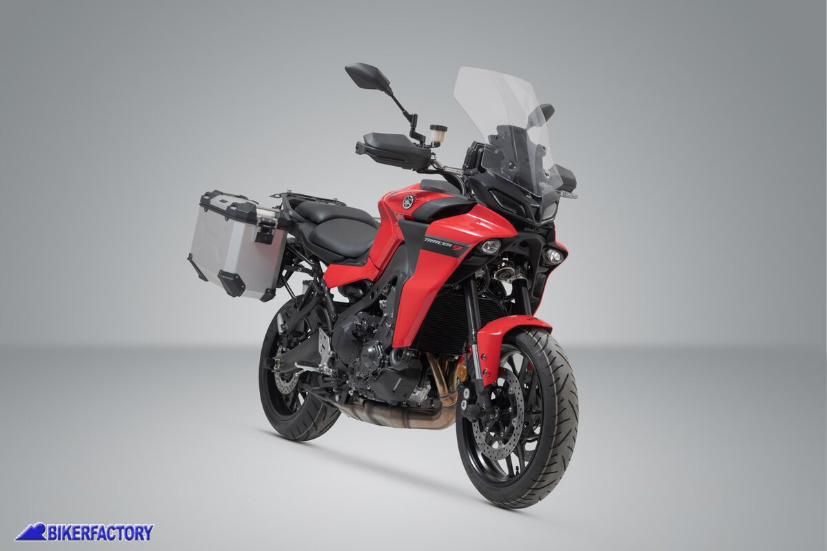 Sistema di valigie TRAX ADV 45/45 argento, Honda Crosstourer - SW-MOTECH