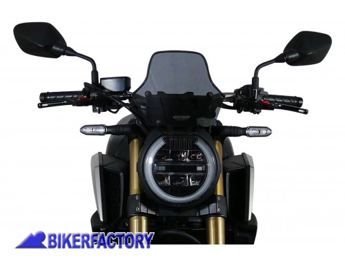 BikerFactory Cupolino parabrezza screen MRA mod Sport NSPM Fum%C3%A8 x HONDA CB 650 R 19 23 alt 22 5 cm MR01 343 74807 01 1050620