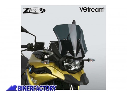 BikerFactory Cupolino parabrezza screen ZTechnik VStream Sport per BMW F 750 GS F 800 GS colore fum%C3%A9 scuro Alt 33 3 cm Larg 34 3 cm ca Z2381 1042325