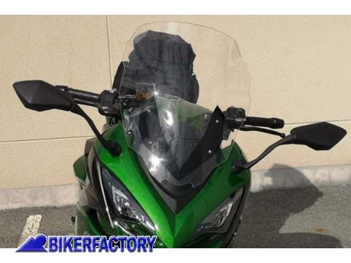 BikerFactory Cupolino parabrezza screen alta protezione x KAWASAKI Z 1000 SX 20 24 trasparente h 52 cm SE08 BK132HPIN 1049795