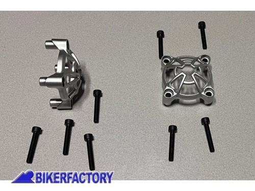 BikerFactory Kit mascherina di protezione per faretti SW Motech Hawk colore ARGENTO NSW 00 004 10300 S 1001164