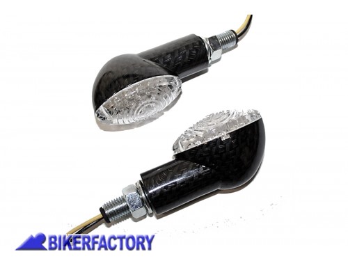 BikerFactory Frecce dx sx a LED mod CAT EYE carbon look Prodotto generico non specifico per questo modello di moto ultimo in stock PW 00 203 791 1037874