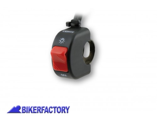 BikerFactory Interruttore LUCI da manubrio Switch ON OFF per manubri %C3%9822 mm SOLO UNO DISPONIBILE PW 00 240 044 1045134