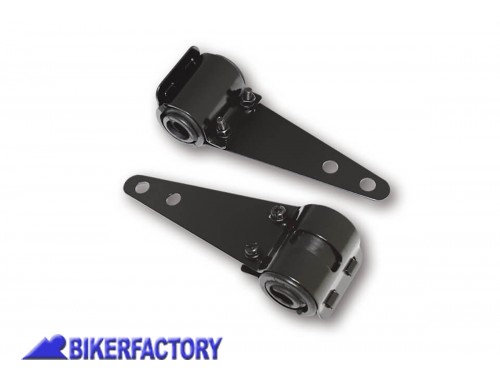 BikerFactory Kit montaggio universale NERO con inserti in gomma per fari anteriori forcelle moto %C3%98 30 38 mm SOLO DUE DISPONIBILI PW 00 220 850 1047533