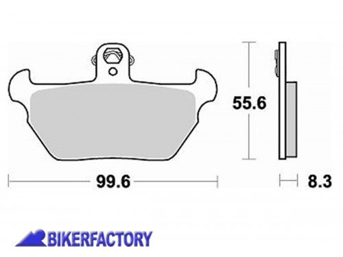 BikerFactory LOTTO 2 pz Pastiglie anteriori BRAKING semi metalliche in mescola SM1 Solo 1 lotto disponibile BR 739SM1 02 1050889