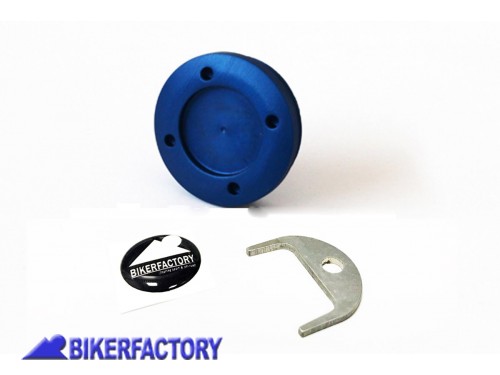 BikerFactory LOTTO 5 pz Tappo olio motore colore BLU con logo x BMW R 1200 1250 GS R RT S ST HP2 RnineT RnineT Scrambler RnineT Urban G S BKF 07 2510 05 1050896