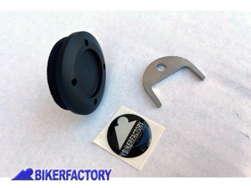 BikerFactory LOTTO 5 pz Tappo olio motore colore NERO con logo x BMW R 1200 1250 GS R RT S ST HP2 RnineT RnineT Scrambler RnineT Urban G S BKF 07 2506 05 1050894