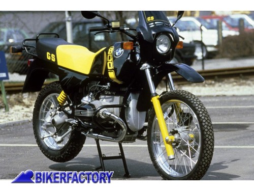 BikerFactory LOTTO 3 pz Coppia adesivi serbatoio ricambi originali Colore GIALLO x BMW R 80 GS Paralever modello con faro tondo anni 88 90 BKF 07 9039 03 1051028