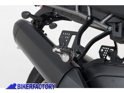 BikerFactory Kit pedane PILOTA maggiorate regolabili EVO SW Motech per Harley Davidson Pan America Incompatibile con il cavaletto centrale originale FRS 18 112 10000 1046062