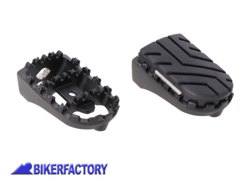 BikerFactory Pedane maggiorate regolabili ION SW Motech Colore NERO FRS 17 011 10001 B 1050651