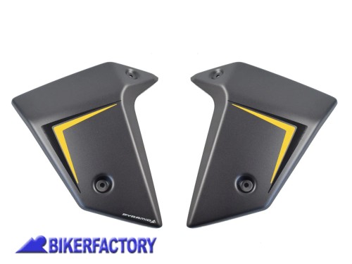 BikerFactory Fianchetti copri radiatore coppia Pyramid Grigio iridio metallizzato opaco per Honda CB750 Hornet PY01 21055D 1050017