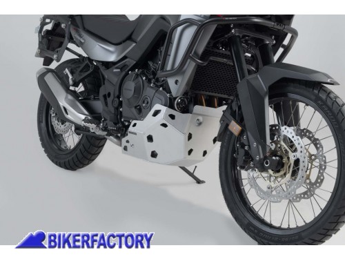 BikerFactory Paracoppa paramotore protezione sottoscocca SW Motech in alluminio Argento per Honda XL750 Transalp MSS 01 070 10001 S 1048843
