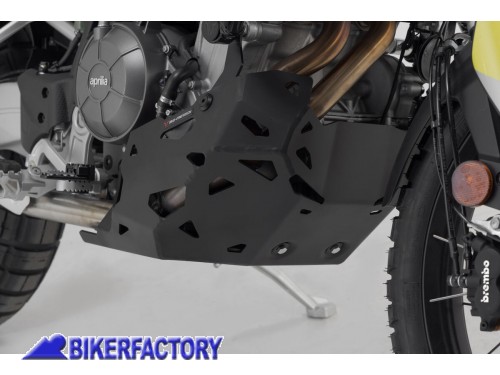 BikerFactory Paracoppa paramotore protezione sottoscocca SW Motech in alluminio NERO per Aprilia TUAREG 660 21 in poi MSS 13 849 10001 B 1050175