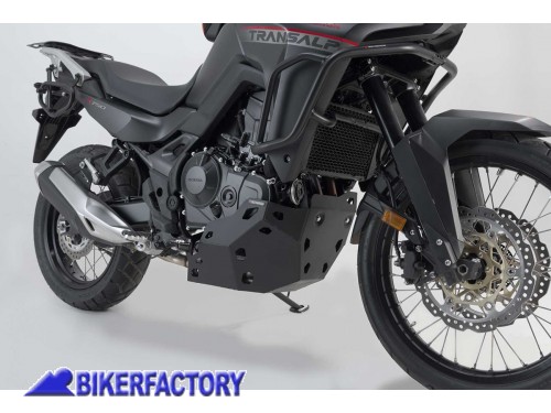 BikerFactory Paracoppa paramotore protezione sottoscocca SW Motech in alluminio NERO per Honda XL750 Transalp MSS 01 070 10001 B 1048842