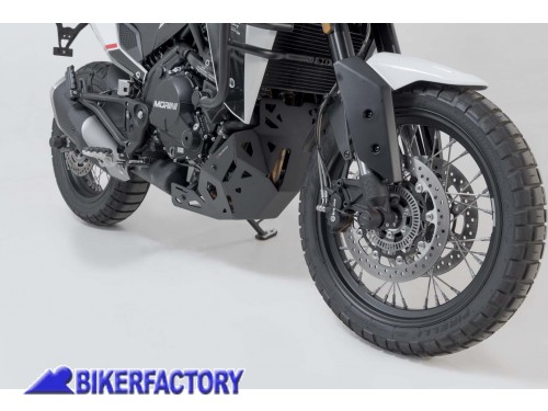 BikerFactory Paracoppa paramotore protezione sottoscocca SW Motech in alluminio NERO per Moto Morini X Cape 650 21 in poi MSS 23 017 10001 B 1050176