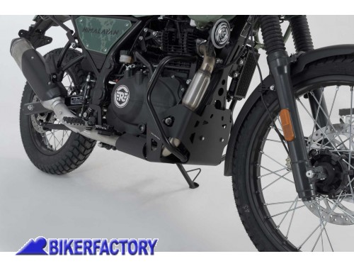 BikerFactory Paracoppa paramotore protezione sottoscocca SW Motech in alluminio NERO per Royal Enfield Himalayan Scram 411 MSS 41 789 10001 B 1050475