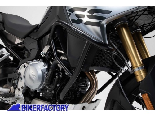 BikerFactory Protezione motore carena paracilindri tubolare SW Motech nero x BMW F 750 800 850 GS SBL 07 897 10000 B 1039454