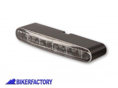 BikerFactory Faro posteriore a LED modello STRIPE vetro trasparente Prodotto generico non specifico per questo modello di moto SOLO UNO DISPONIBILE PW 00 255 025 1027161