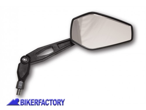 BikerFactory Coppia specchietti retrovisori Dx Sx mod BOOSTER 2 nero Fil M8 Prodotto generico non specifico per questo modello di moto PW 00 301 143 1028165