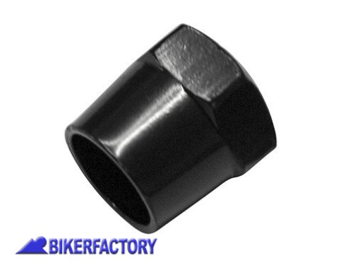 BikerFactory Dado 17 mm NERO per regolazione specchietto retrovisore con filettatura M10 x 1 25 destra SOLO TRE DISPONIBILI PW 00 304 054 1027434