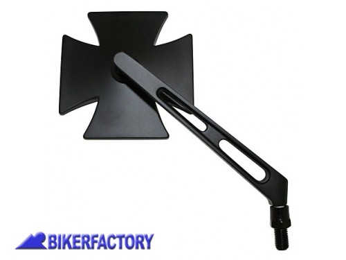 BikerFactory Specchietto retrovisore destro mod GOTHIC nero Prodotto generico non specifico per questo modello di moto SOLO TRE DISPONIBILI PW 00 302 248 1027835