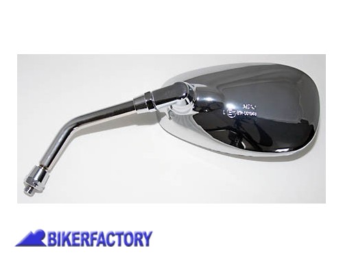 BikerFactory Specchietto retrovisore destro mod VIRAGO cromato Prodotto generico non specifico per questo modello di moto SOLO UNO DISPONIBILE PW 00 302 301 1033869