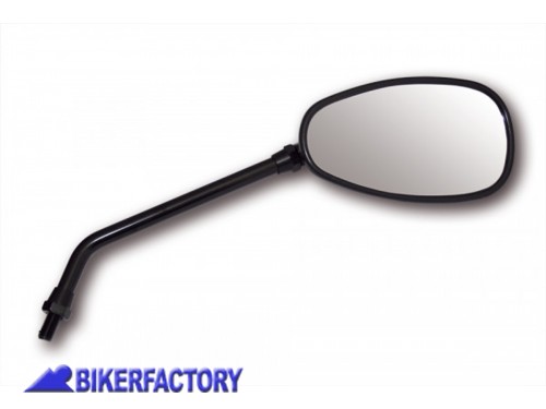 BikerFactory Specchietto retrovisore mod VIRAGO nero SOLO PER LATO DESTRO Prodotto generico non specifico per questo modello di moto SOLO UNO DISPONIBILE PW 00 302 302 1042478