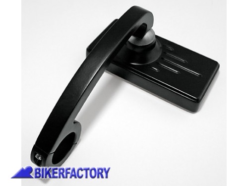 BikerFactory Specchietto retrovisore universale mod STRIKE nero aggancio manubrio SOLO UNO DISPONIBILE PW 00 301 398 1027843